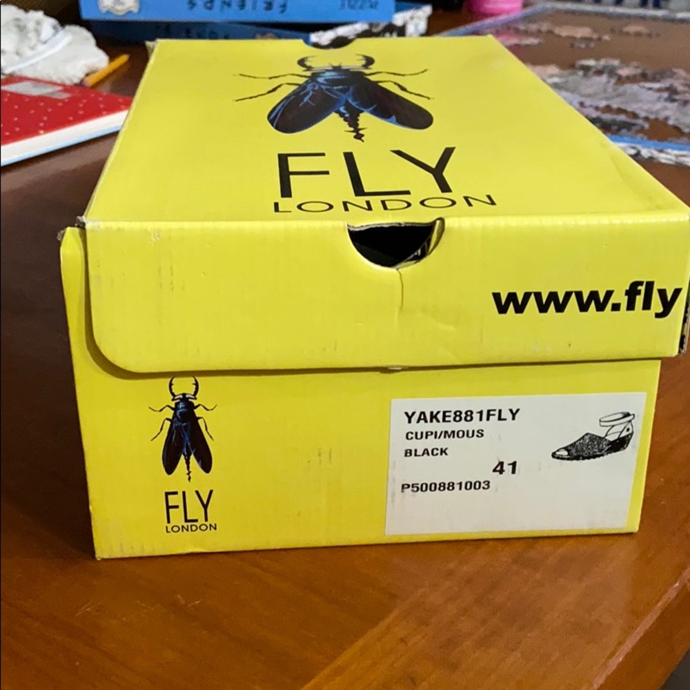 Fly London Black YAKE881FLY Size 8